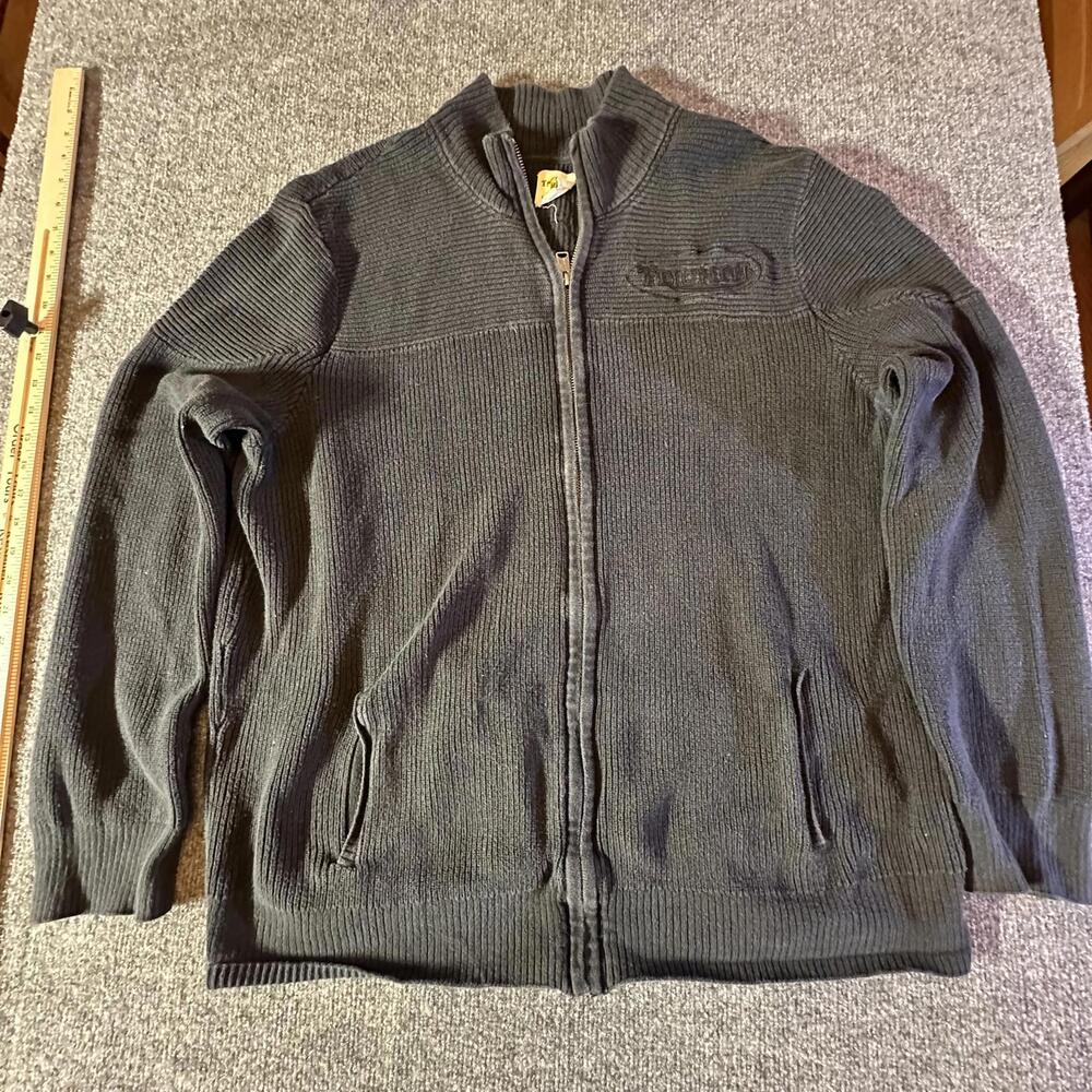 Triumph designed‎ by Lucky Brand Zip-Up Sweater in Dark Gray XXL